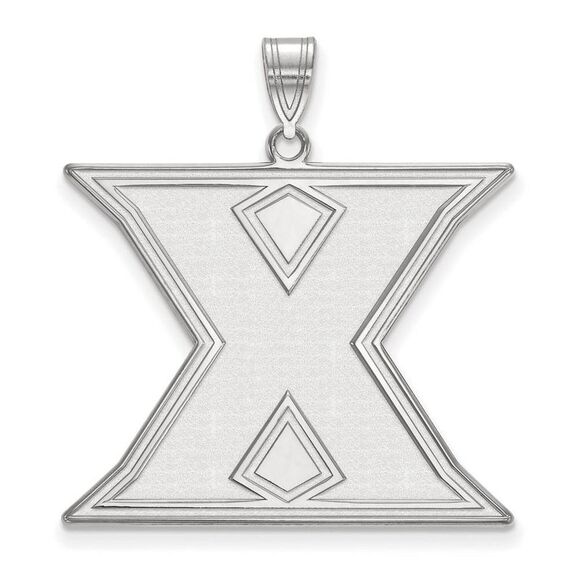 10k White Gold Xavier U. XL Initial X Pendant - Picture 1 of 3